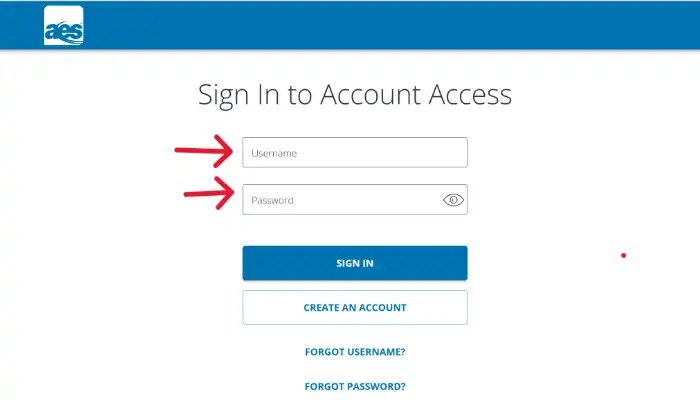 AESsuccess Login page for the borrowers screenshot AESsuccess Login page for the borrowers screenshot